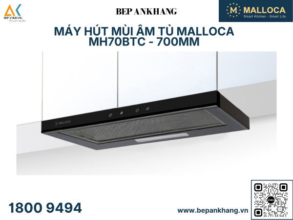 Máy hút mùi âm tủ Malloca MH 70BTC 